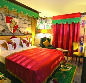 红色主题酒店装修效果图