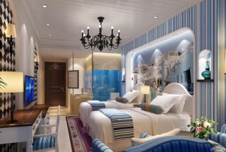 主题酒店室内地中海装修设计效果图