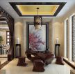 中式家居室内茶室门洞设计装修效果图