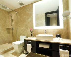 现代宾馆小卫生间浴室柜装修效果图片