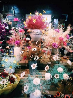 小型花店装修效果图 花卉盆景图片