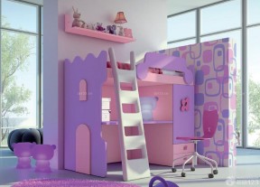 儿童房间浅紫色装修效果图