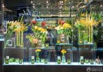 高档花店橱窗设计玻璃展示柜效果图