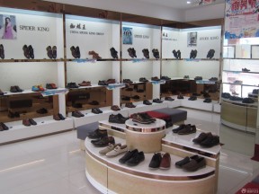 鞋柜专卖店室内高低鞋柜装修效果图片