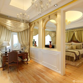 现代北欧风格窗帘 家装卧室窗帘效果图
