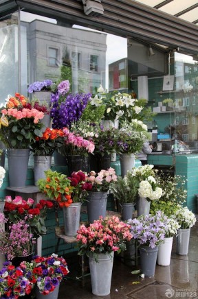 花店装修风格图片 店面门头设计