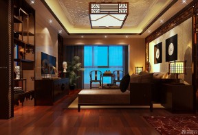 中式风格墙纸图片 中式混搭客厅装修