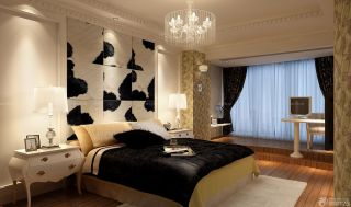 现代北欧风格家装卧室窗帘图片