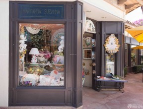 传统欧式风格花店橱窗设计效果图