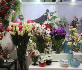 韩式花店装修花瓶效果图片