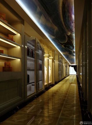 简欧风格ktv走廊设计效果图片