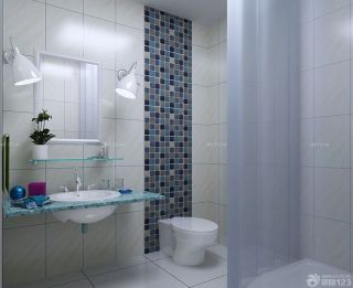 家装淋浴房间马赛克背景墙设计效果图