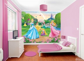 儿童房墙绘图片 装饰公主房间