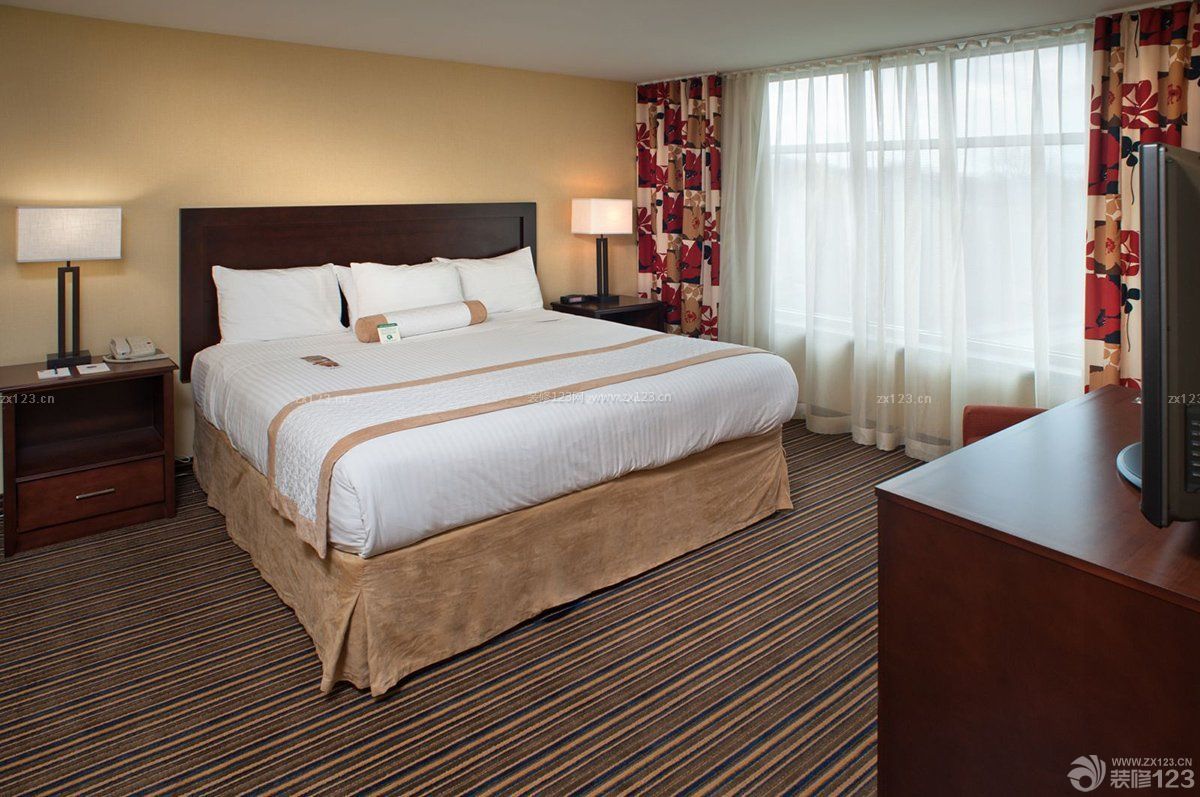 酒店式公寓室内地毯贴图装修设计效果图片