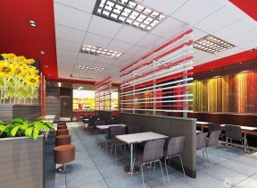 最新装修设计快餐店西式快餐桌效果图片