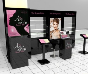 化妆品店装修3d效果图 商场设计