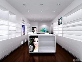 简约化妆品店货架装修3d效果图片欣赏