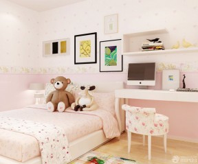 壁纸颜色搭配效果图 女生卧室设计图