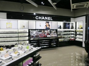时尚韩国化妆品店灰色地砖装修效果图片