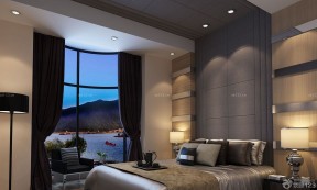 酒店式公寓装修设计 飘窗窗帘装修效果图片