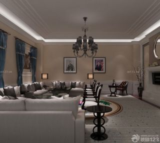 ktv高档室内沙发设计装修效果图