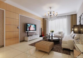 别墅客厅电视背景墙效果图2020简约 个性室内装修