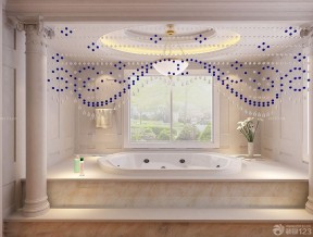 欧式卫生间浴室珠子门帘装修效果图