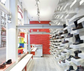 小型鞋店装修效果图 创意鞋柜