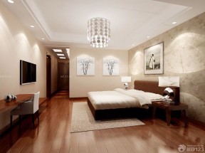 两居室现代简约 卧室壁纸装修效果图