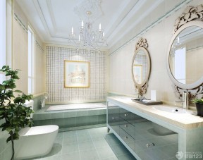 两居室现代简约 浴室装修图片