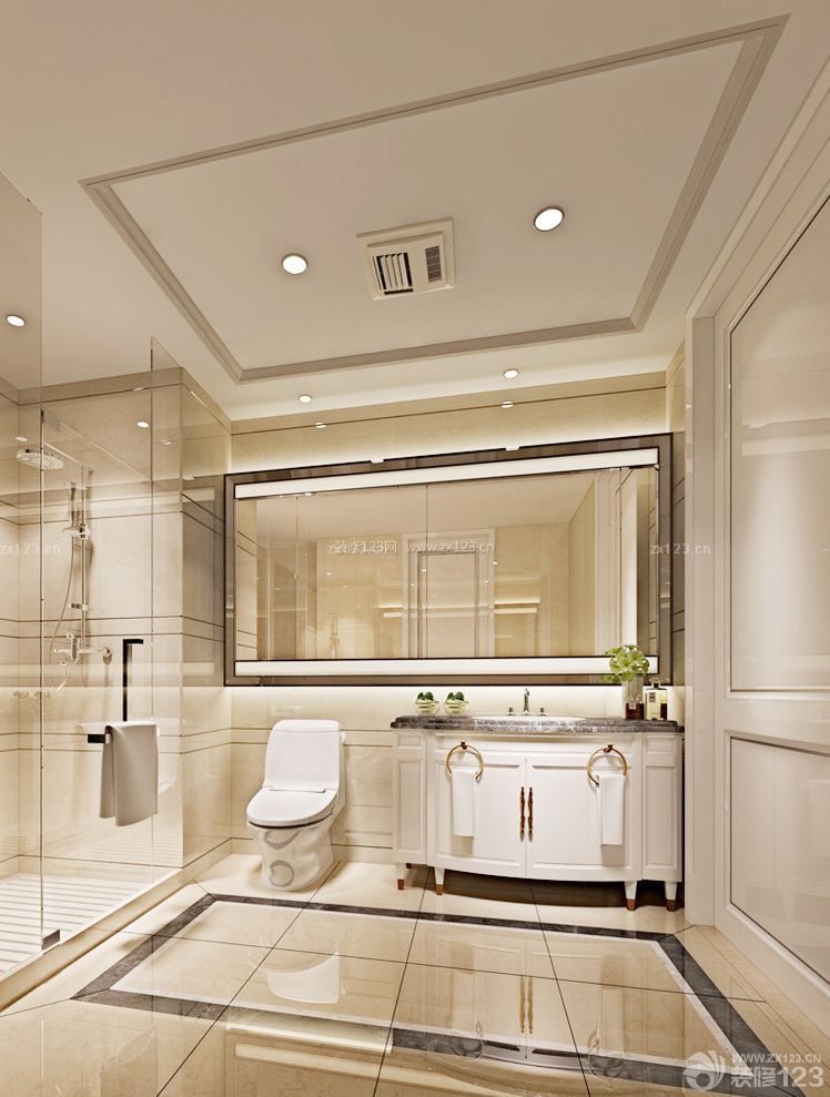 顶级别墅浴室设计效果图