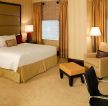 酒店公寓纯色窗帘装修效果图片