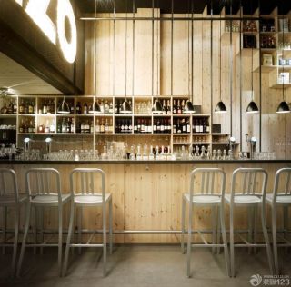创意日式酒吧吧台设计样板大全