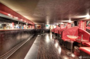 小酒吧装修风格异型沙发效果图片