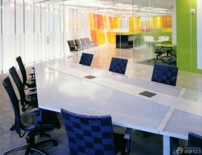 高层写字楼办公室创意桌椅设计图片