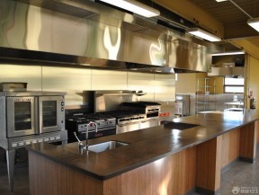 酒店厨房设计效果图 厨房灯具图片