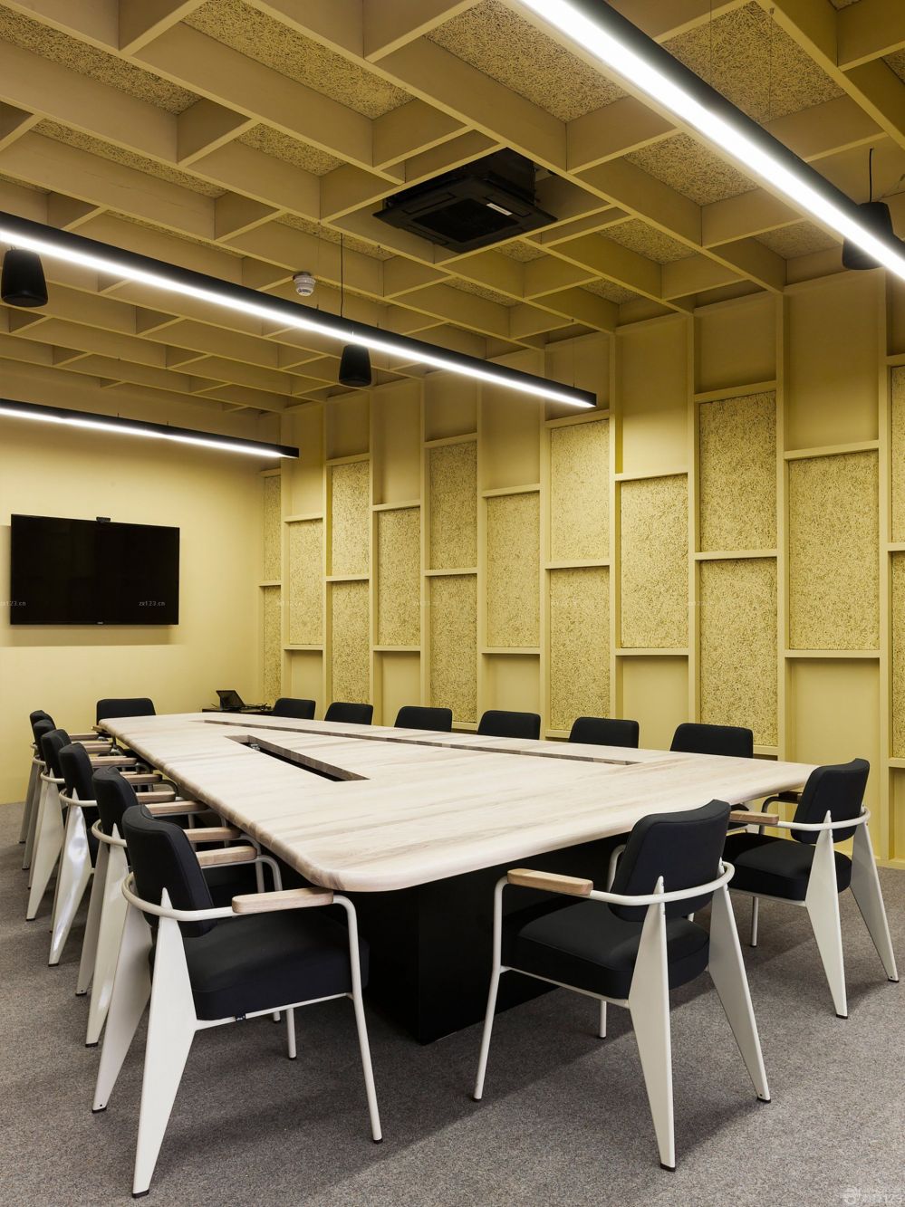 写字楼会议桌装修设计效果图片