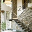 现代美式风格别墅阁楼楼梯间设计图片