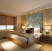66平米现代中式风格家装卧室图片