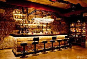 经典复古小酒吧台装修效果图