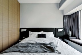 现代时尚卧室铅塑板窗台板装修效果图