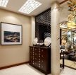 中式家装设计客厅进门鞋柜效果图片