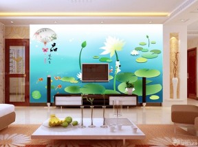 客厅电视机背景墙 墙面装饰装修效果图片