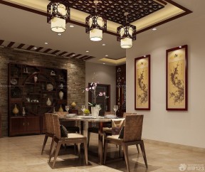 中式装修样式图片 新中式餐厅装修效果图
