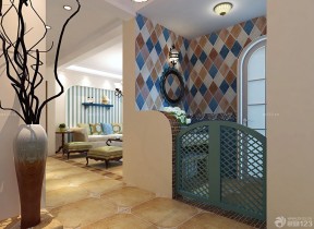新房装潢设计样板房 美式地中海混搭风格效果图