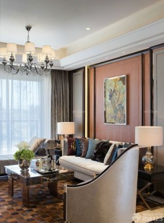 新古典美式装修风格客厅沙发图片