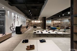 大型鞋店收银台装修设计效果图片