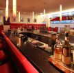 温馨100平方酒吧木质吧台装修设计效果图片