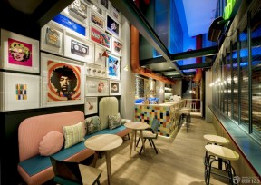 创意工业loft风格酒吧装饰画装修效果图片