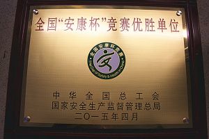 山水装饰集团再获全国殊荣 ——省市总工会领导莅临山水颁发“安康杯”奖牌